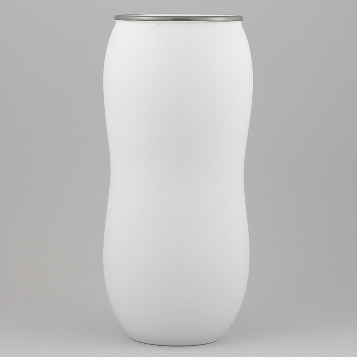 Stig Lindberg (Grazia 1951) White Vase with Woman and Rooster Motif 27 cm (2)