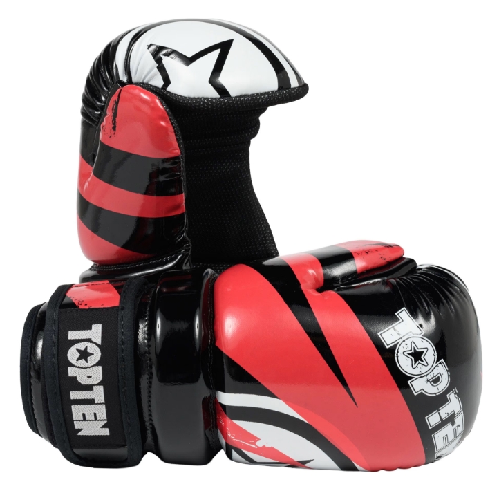 Topten Open Hand Glossy Urban Svart/Röd XS-L