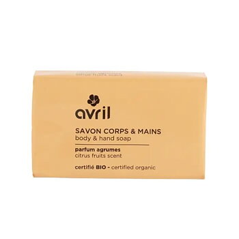 Vegansk ekologisk tvål citrus 100g avril