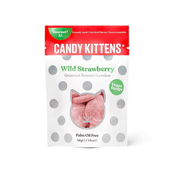 Godis med jordgubbsmak candy kittens 140g