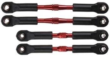 Traxxas Turnbuckle Camberstag Set Aluminium Röd - 2