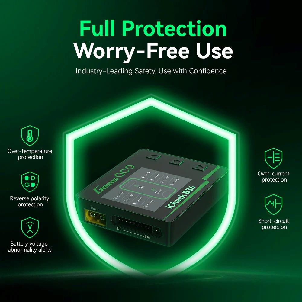 Gens ace iCheck B36 | Smart RC Battery Checker - 8