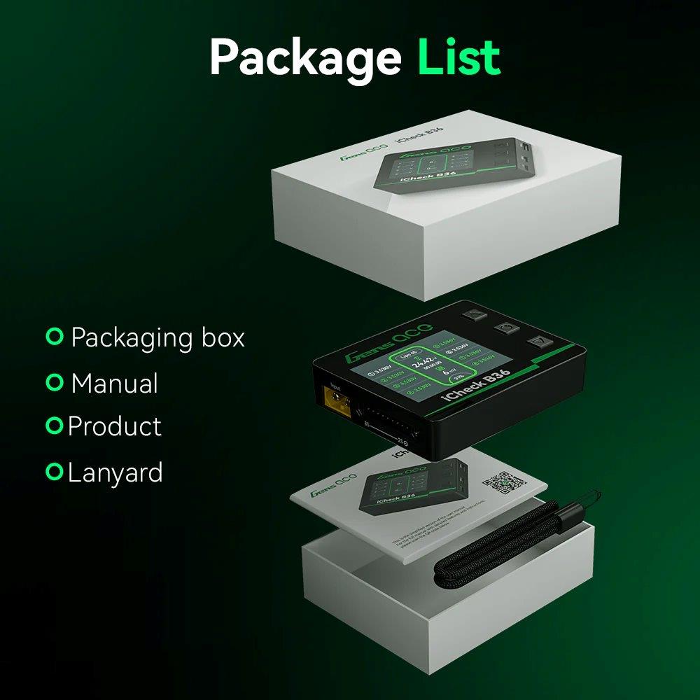 Gens ace iCheck B36 | Smart RC Battery Checker - 10