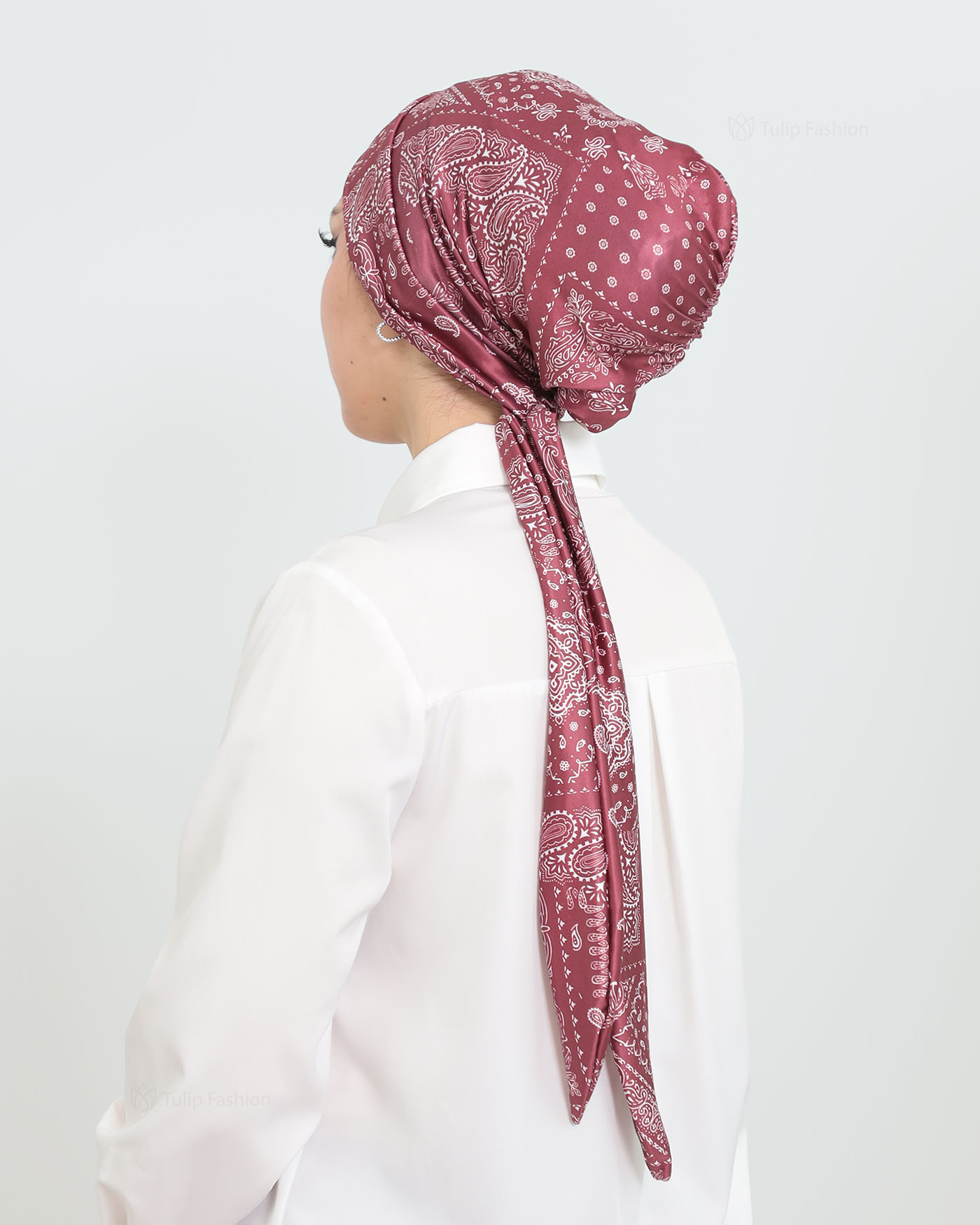 Turban - Allison - Maroon - 3