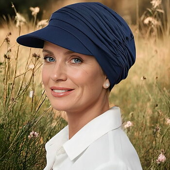 Liv keps mjuk skärm, mörkblå 