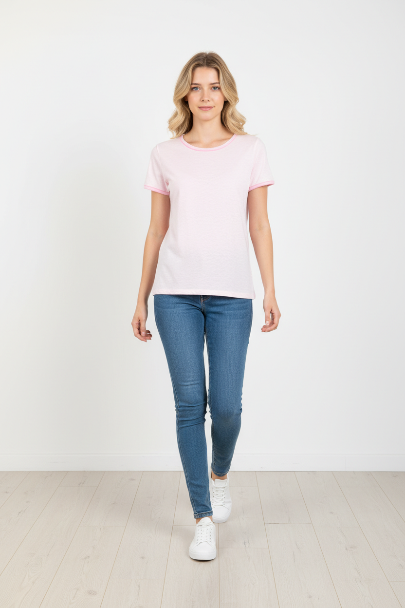 MMArden Organic O-SS Tee - Ballet Slipper - Mos Mosh