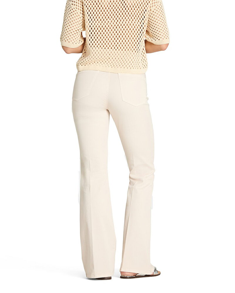 Jeans Fabienne square pocket flared sand