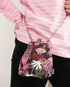 Mumin Axelväska 14x19 cm- Knopp Röd