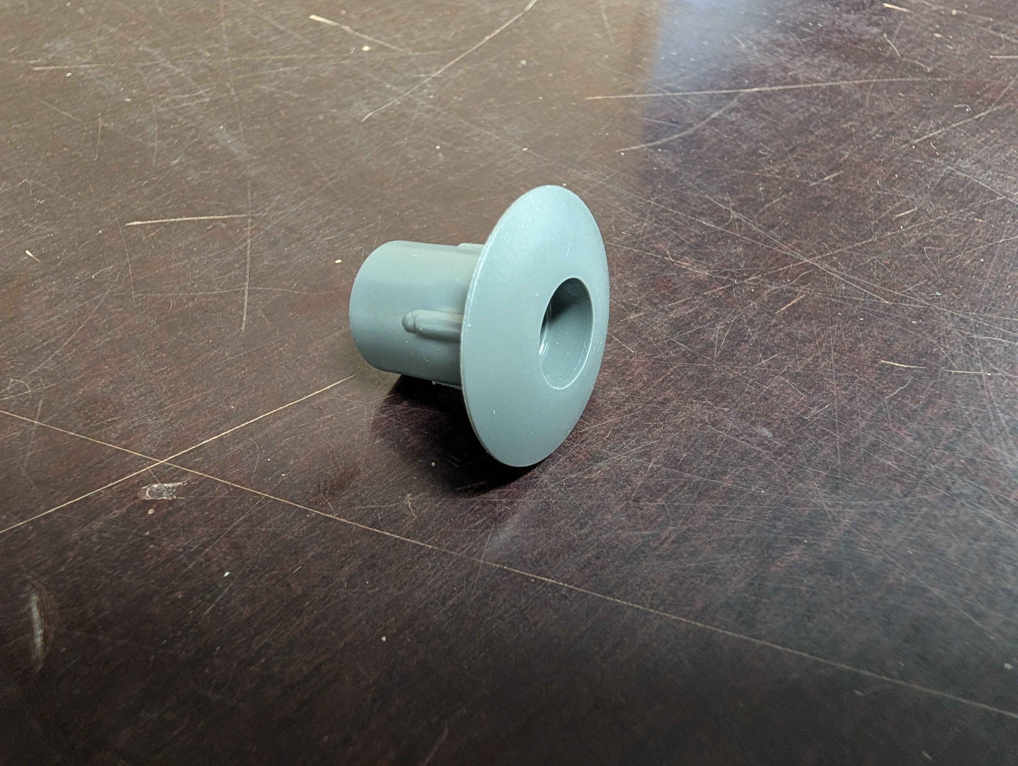 Plugg og deksel L20mm Knaus - Mørkegrå RAL 7012