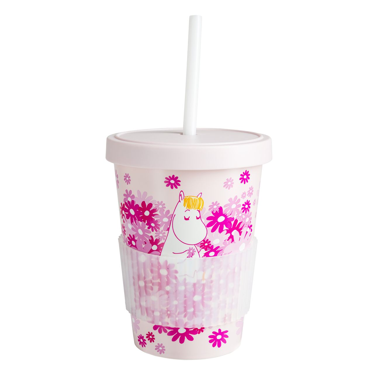Moomin Mug with straw - Flower heart - 3