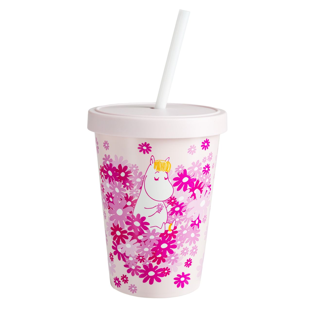 Moomin Mug with straw - Flower heart - 2