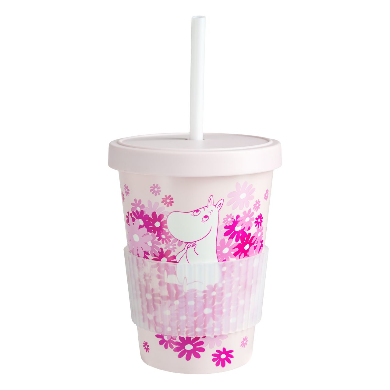 Moomin Mug with straw - Flower heart - 4