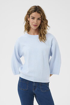 Cream Dela Pullover Cashmere Blue Melange