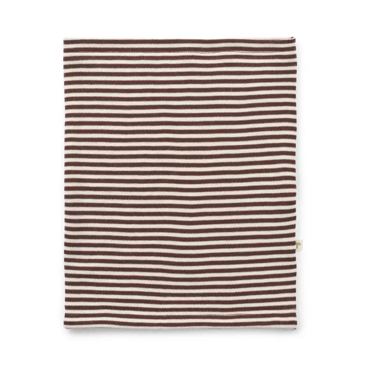 Halsvärmare/ fuskpolo / buff i merinoull – kaffe / natur från Little Savage  - 3