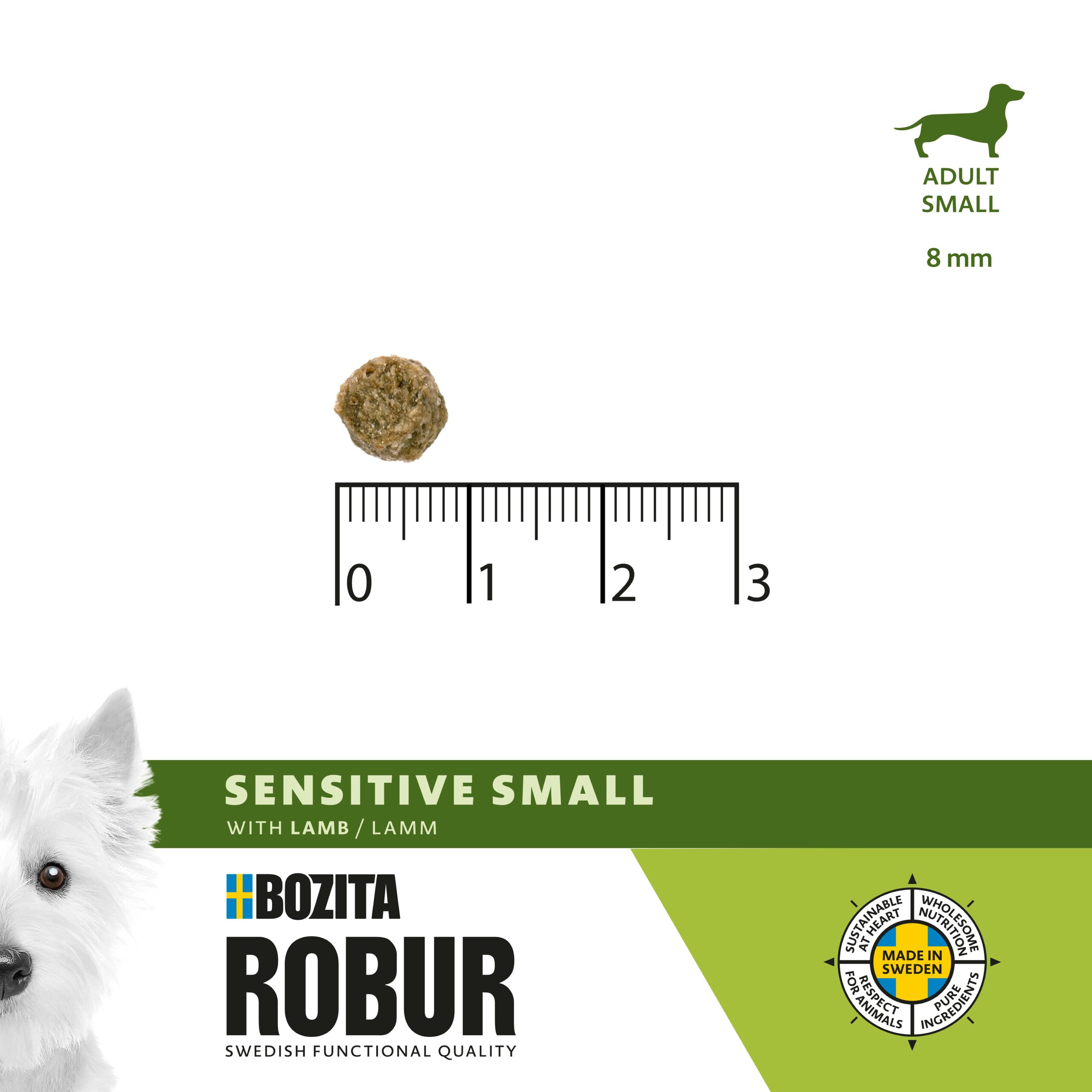 Bozita Robur Sensitive Adult Small Breed Lamb 3 kg - 2