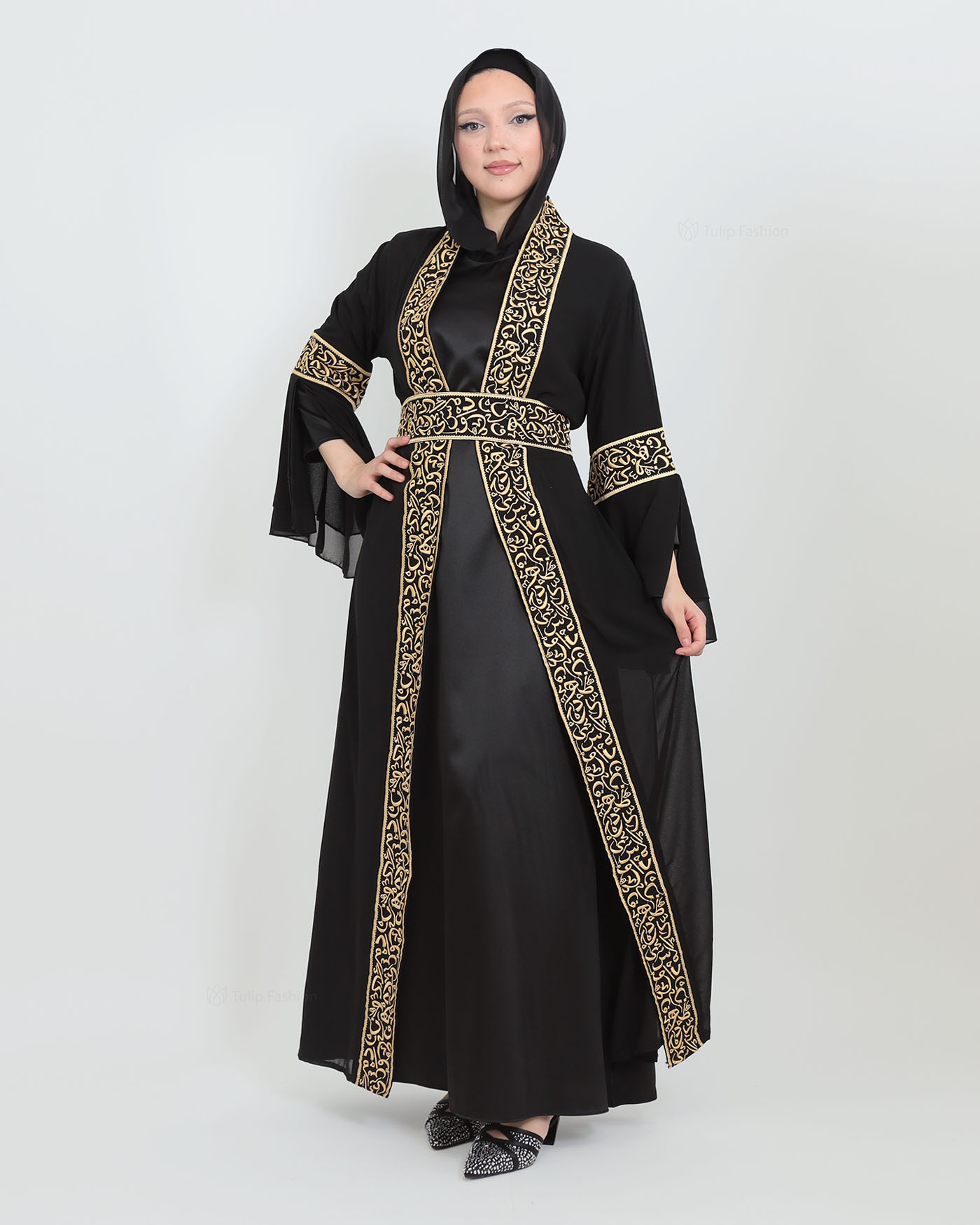 Traditional Abaya - Palestinian Thobe - Black
