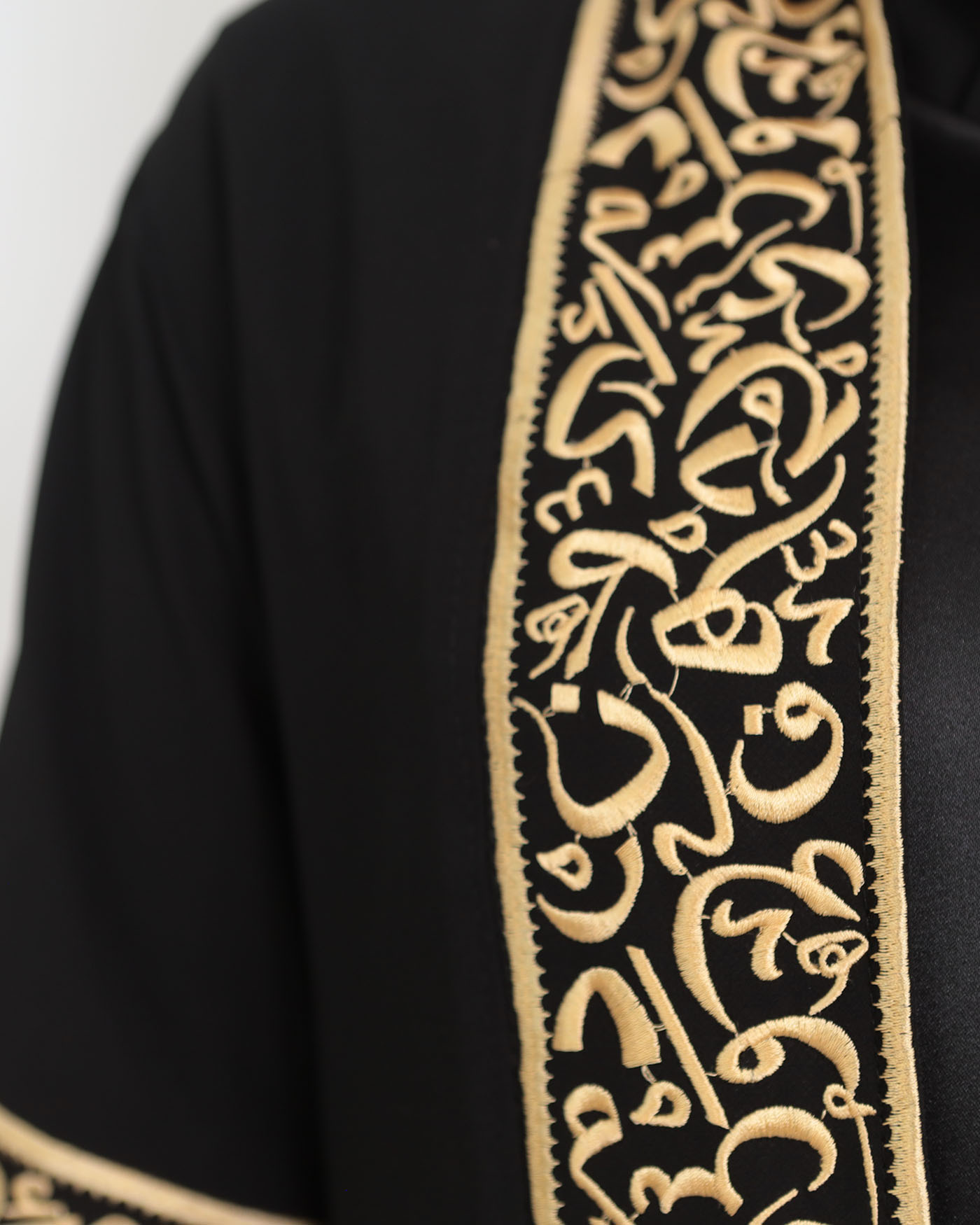 Traditional Abaya - Palestinian Thobe - Black - 5