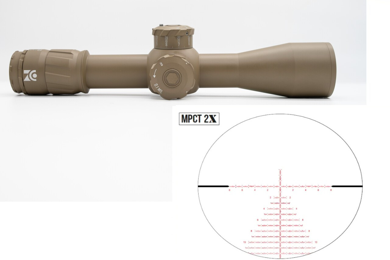 Zero Compromise Optics 4-20x50 FFP MRAD MPCT2X CCW LOCKING FDE  - 2