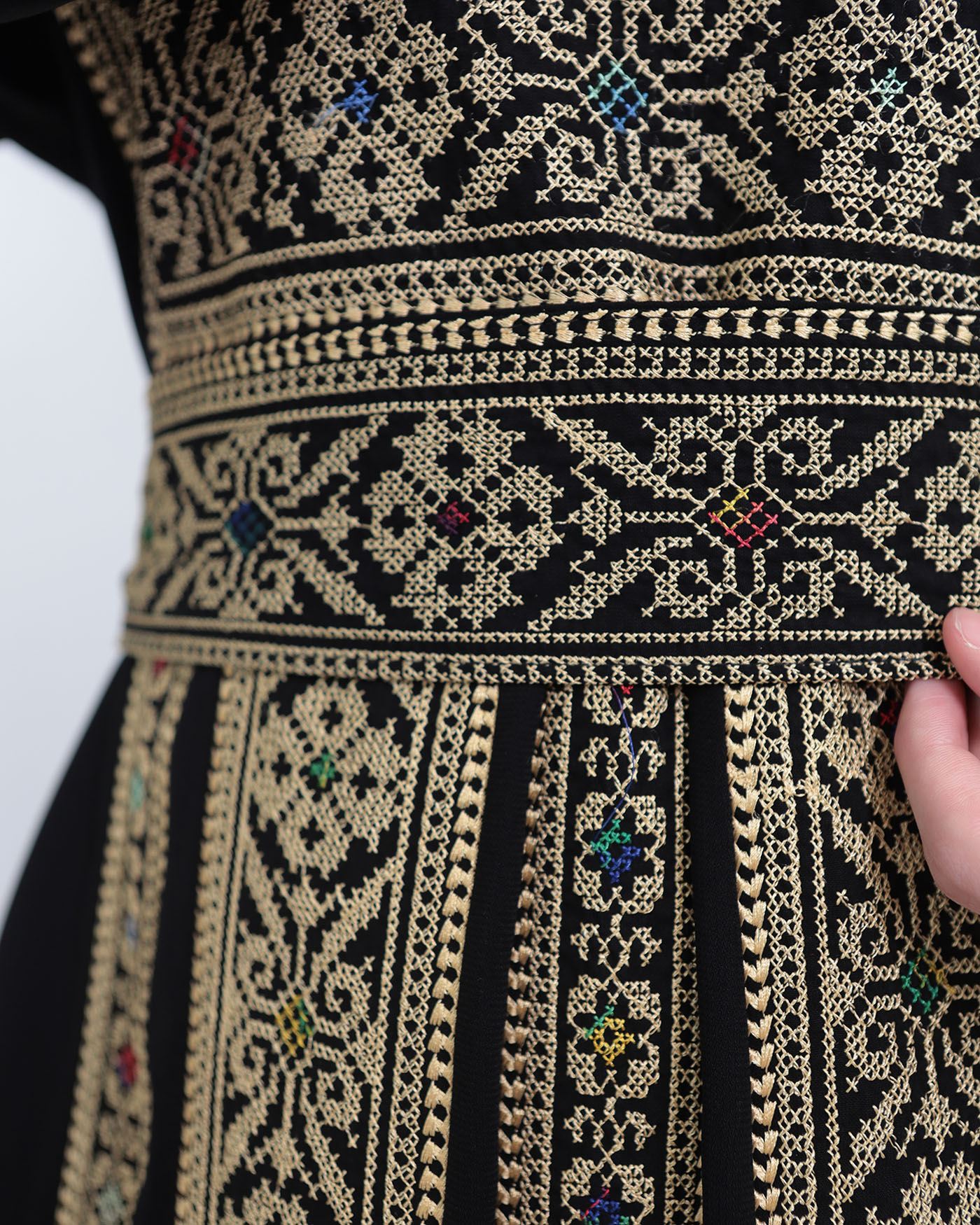 Traditional Abaya - Palestinian Thobe - Black - 3