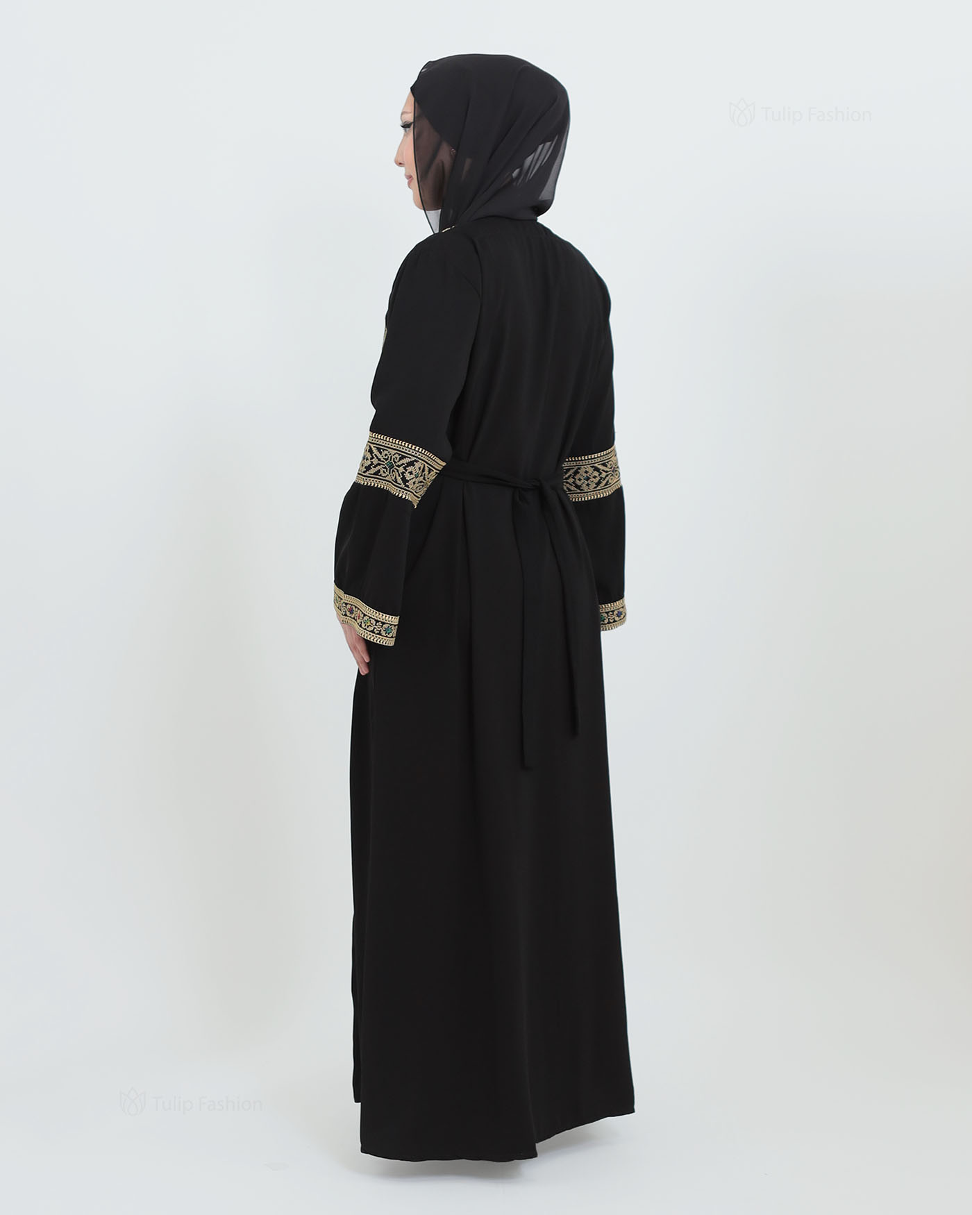 Traditional Abaya - Palestinian Thobe - Black - 7