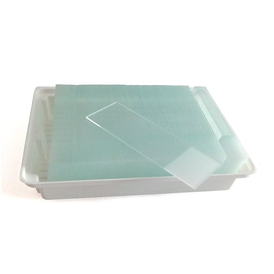 Objektglas Histobond - Utgången datum - 76 x 26 mm, 1 mm, +/-0,05 mm, skurna, f.d. IVD 90/79/EC, CE, 100st - 2