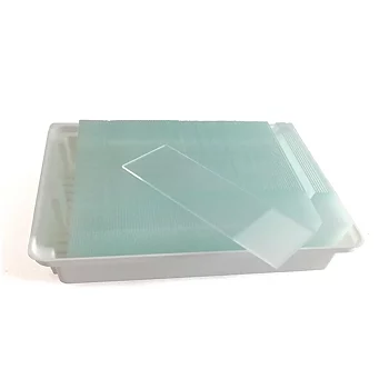 Objektglas Histobond - Utgången datum - 76 x 26 mm, 1 mm, +/-0,05 mm, skurna, f.d. IVD 90/79/EC, CE, 100st