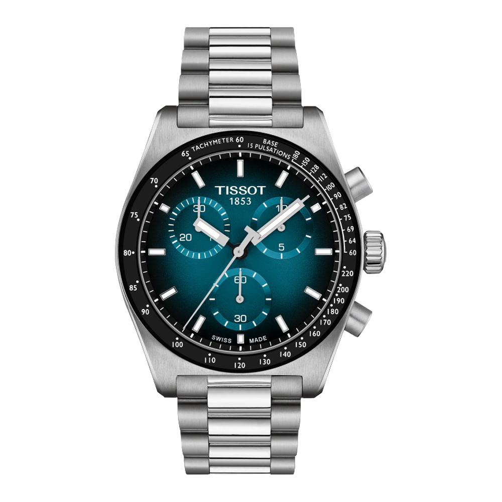 T149.417.11.041.01 Tissot PR 516 Chronograph 40 blå och svart