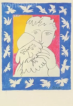 The Old Year, Pablo Picasso, Greeting Card