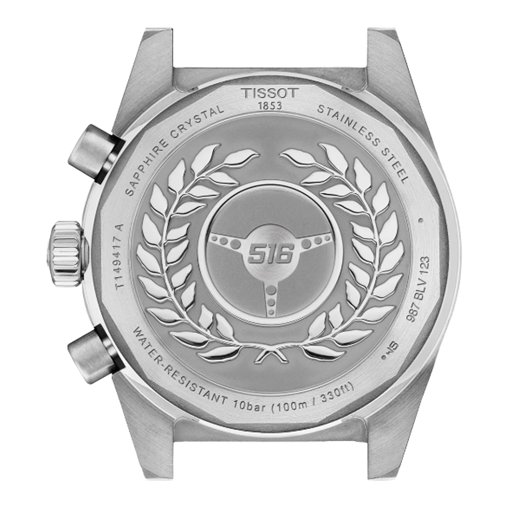 T149.417.11.011.00 Tissot PR 516 Chronograph 40 vit baksida