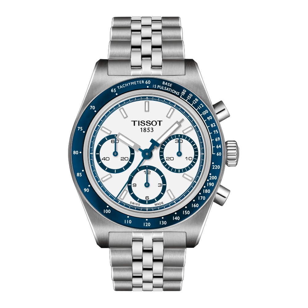 T149.462.11.011.00 Tissot PR 516 Chronograph 41 vit och blå