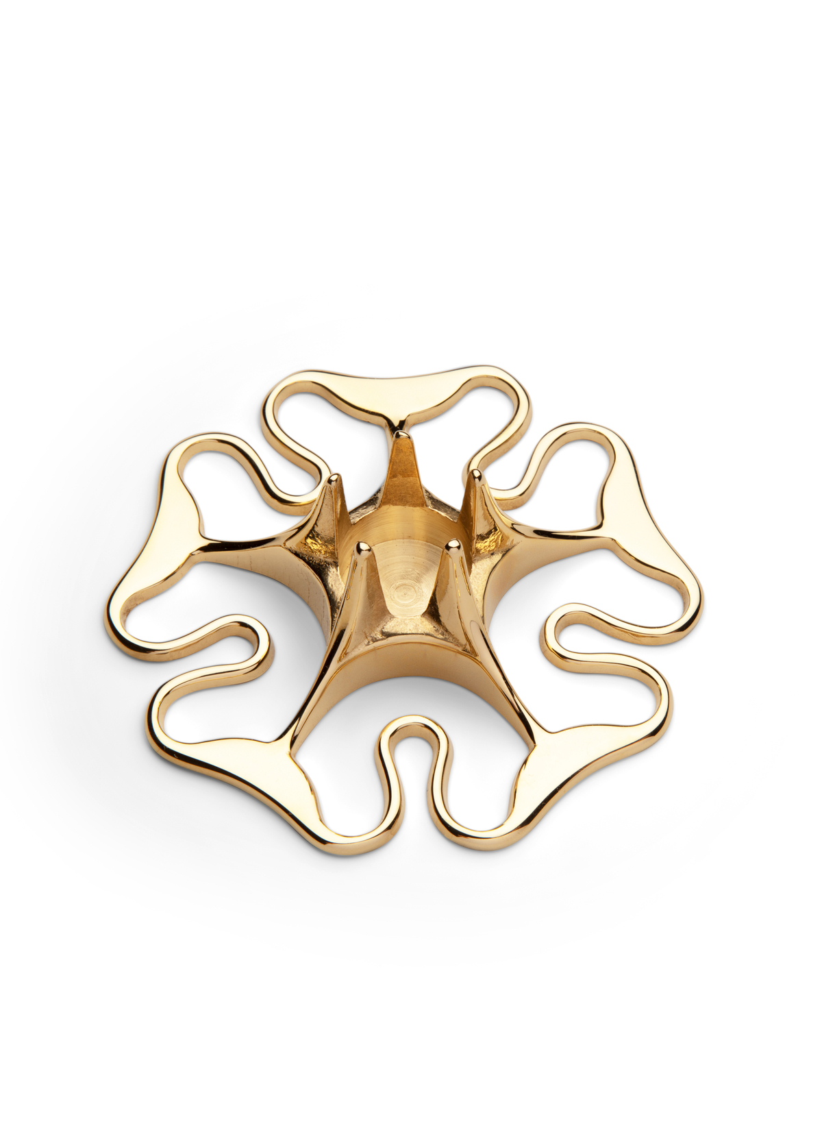 Skultuna Kerzenständer The Rose Brass