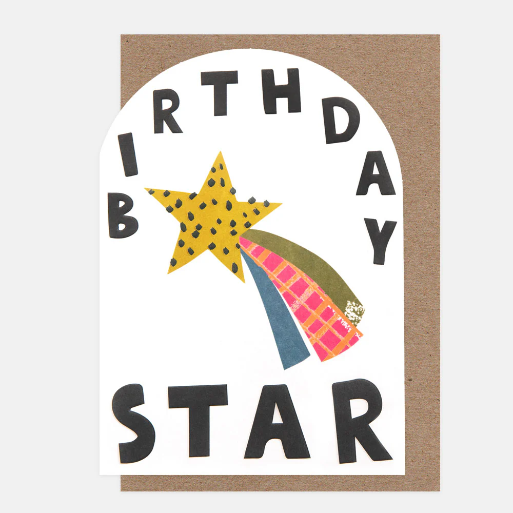 Birthday Star Multi-Print Shooting Star, Greeting Card