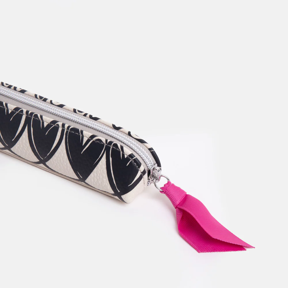 Mono Linked Heart Pencil Case