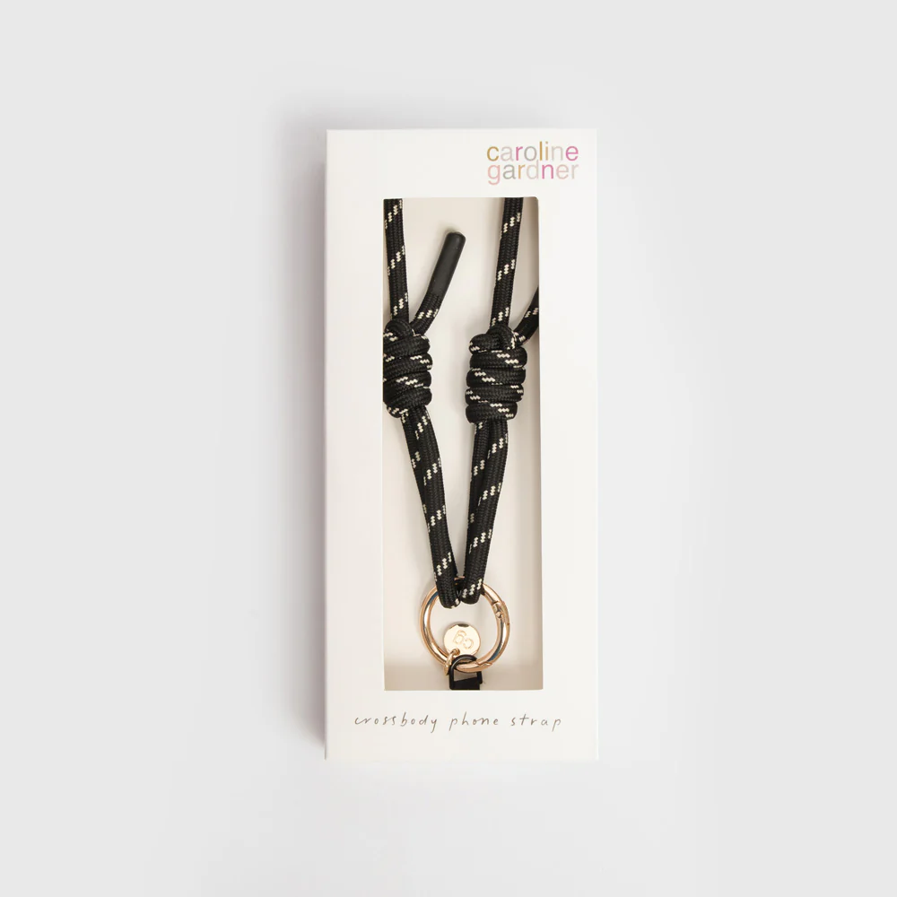 Black Cord Long Phone Strap