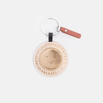 Golden Sunshine Circle Keyring