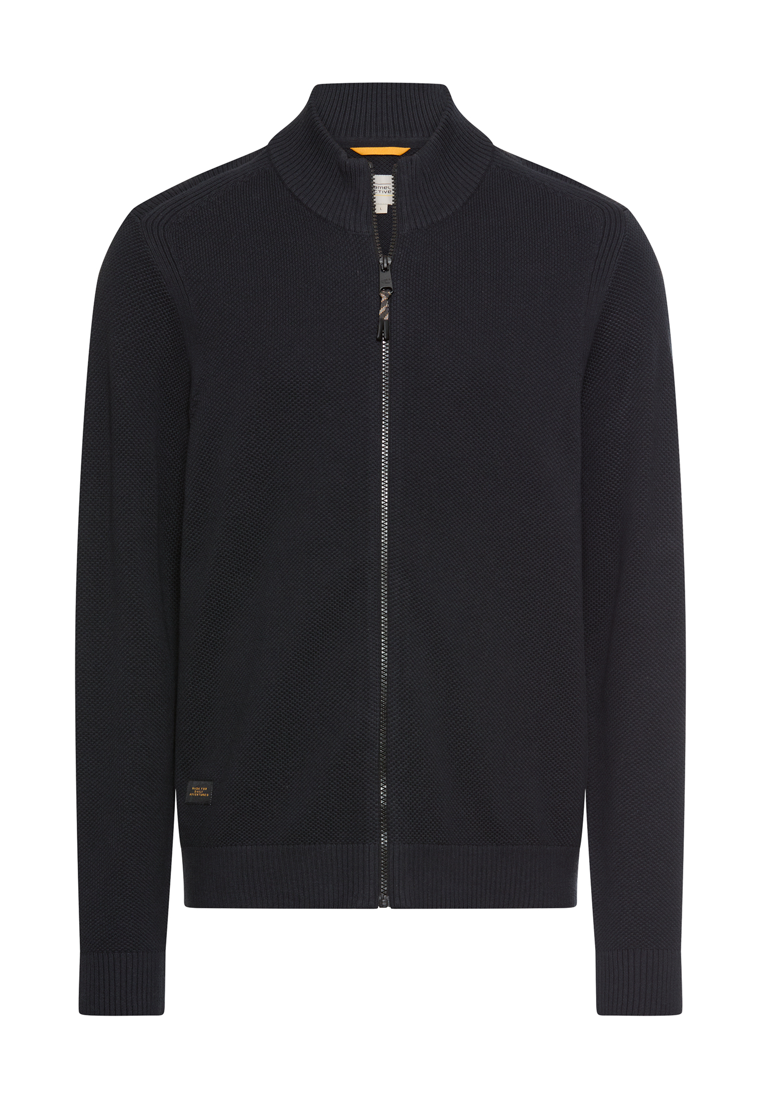 Cardigan med dragkedja, blå från camel active,  - 4