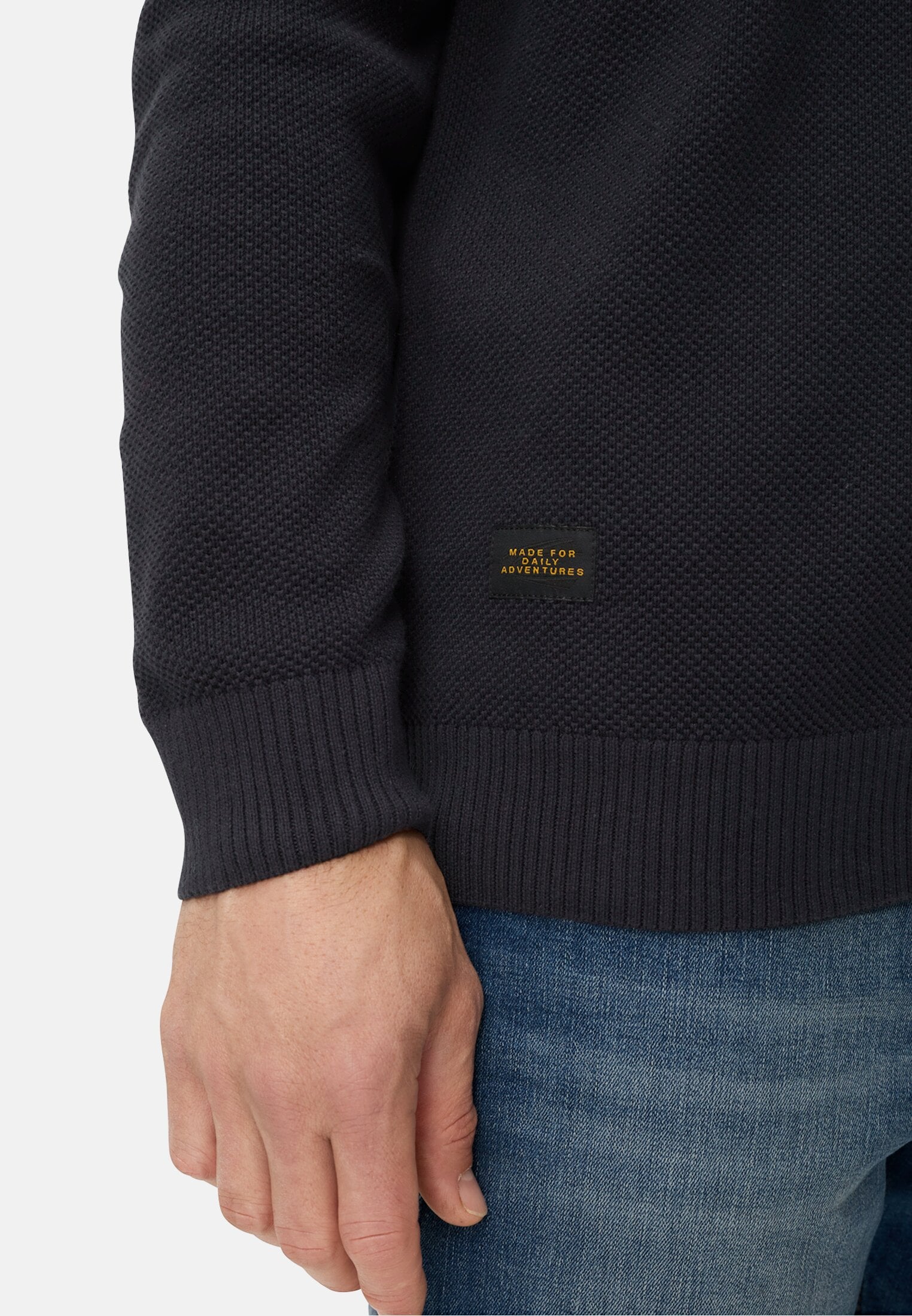 Cardigan med dragkedja, blå från camel active,  - 3
