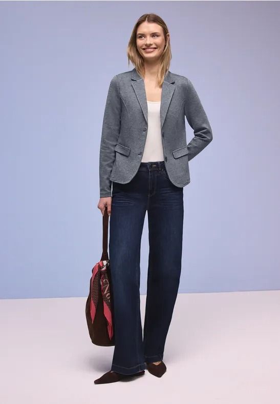 QR Basic Blazer - Shadowed Navy - Street One - 3