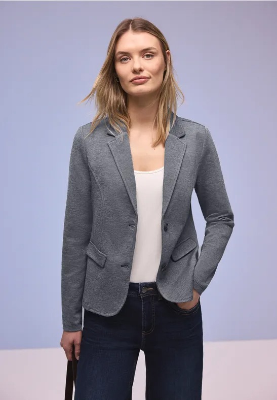 QR Basic Blazer - Shadowed Navy - Street One