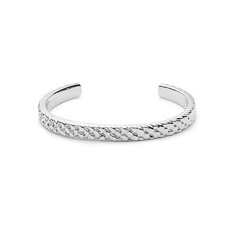 Scale Cuff  Silverpläterad