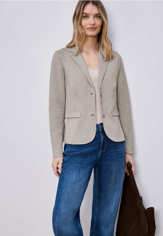 QR Basic Blazer - Light Terra Mocha - Street One - 4