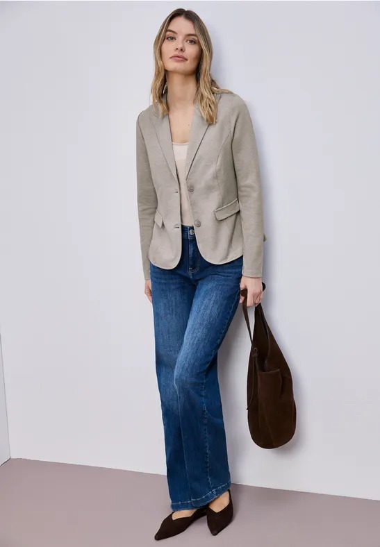 QR Basic Blazer - Light Terra Mocha - Street One - 3