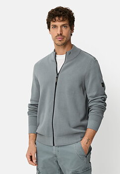 Cardigan med dragkedja, grå från camel active, 