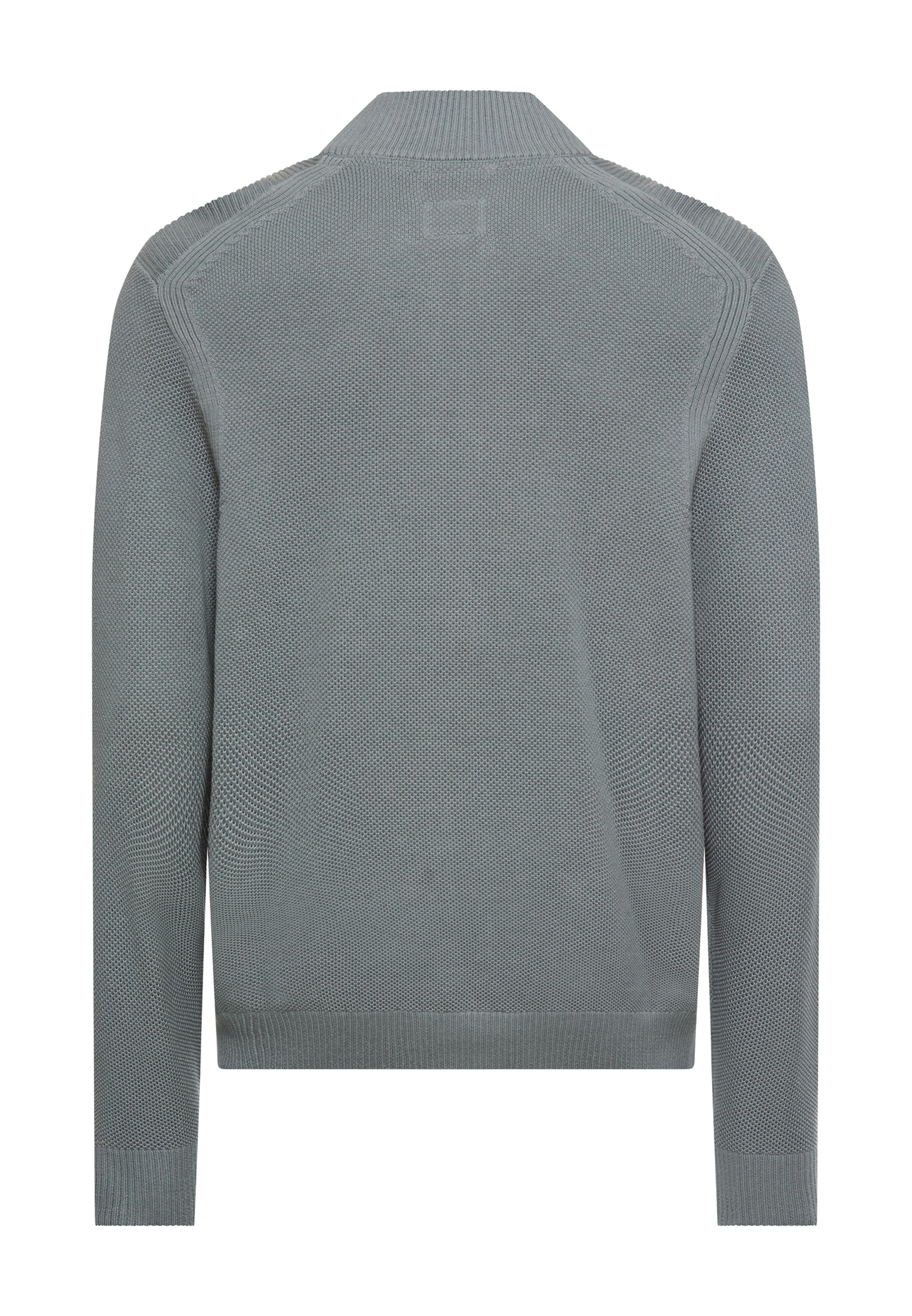 Cardigan med dragkedja, grå från camel active,  - 3