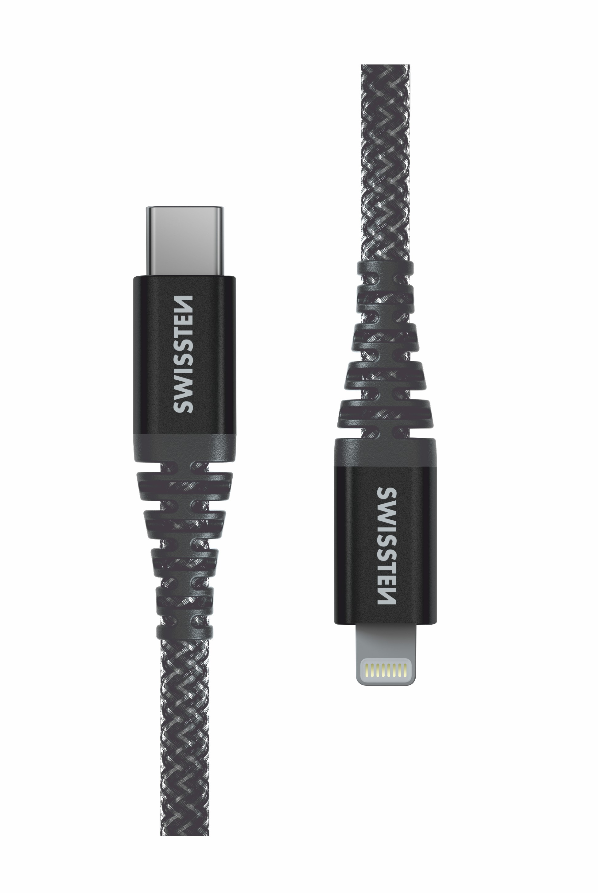 Swissten Aramid USB-C / Lightning 1,5m - 2