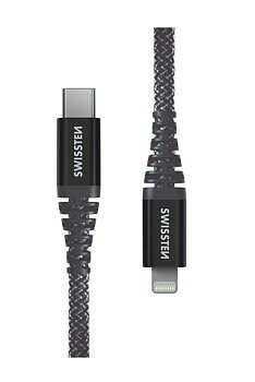 Swissten Aramid USB-C / Lightning 1,5m