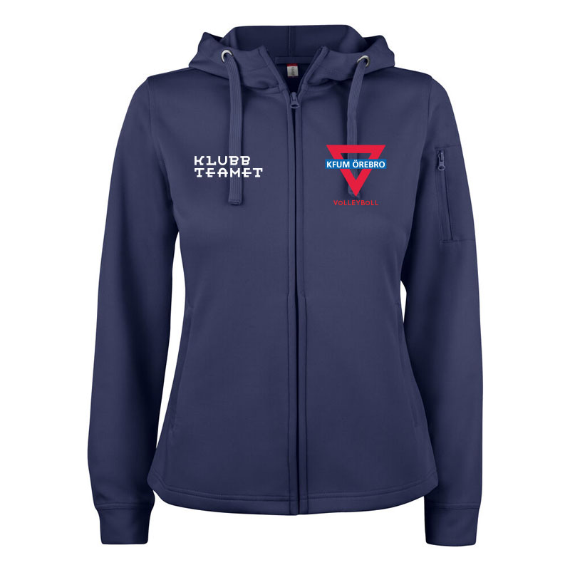 Clique Basic Active Zip Hoody Dam (KFUM Volleyboll)