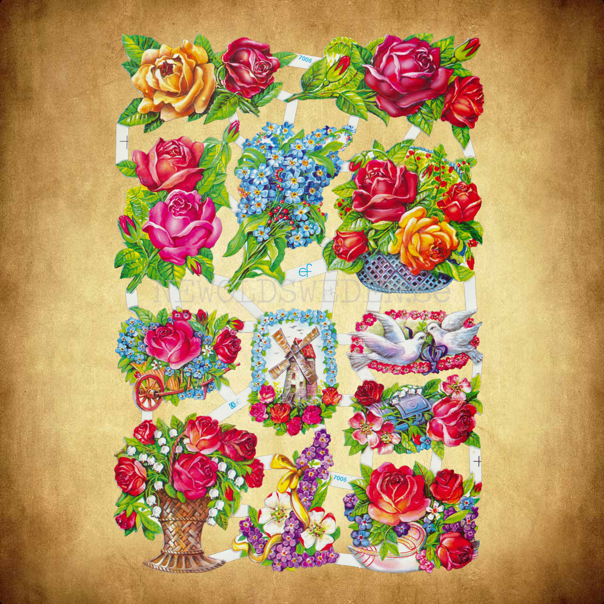 Blommor 16 x 23.5 cm - Bokmärke © Ernst Freihoff 7006 - 2