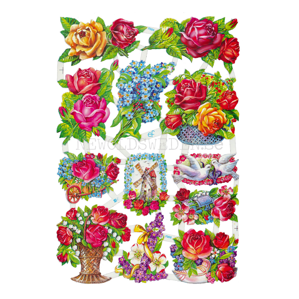 Blommor 16 x 23.5 cm - Bokmärke © Ernst Freihoff 7006 - 3