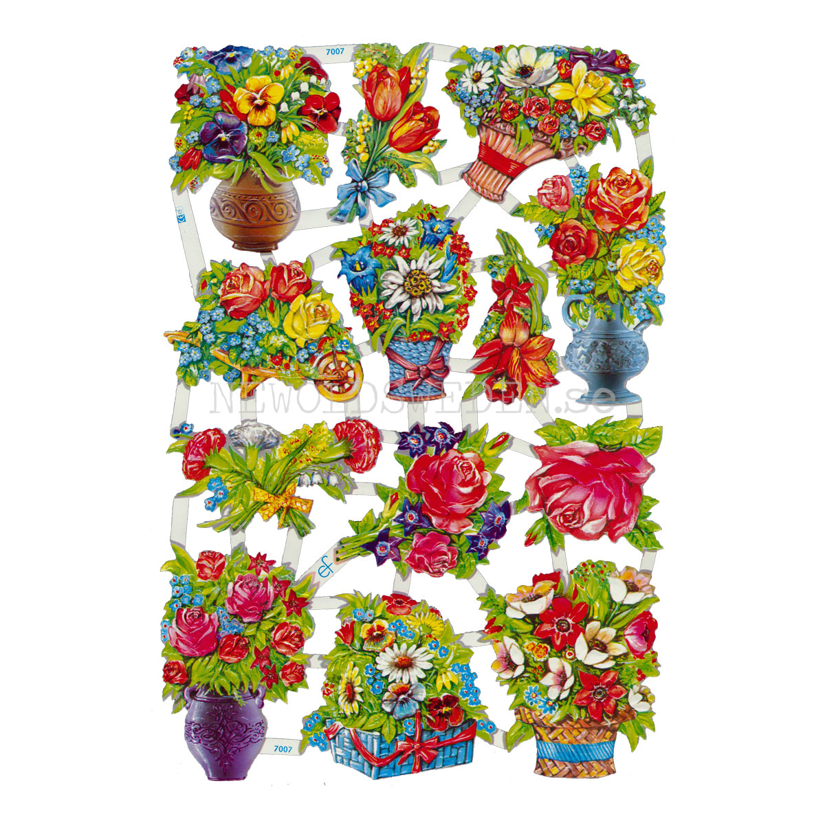 Blommor 16 x 23.5 cm - Bokmärke © Ernst Freihoff 7007 - 3
